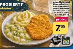 NETTO Netto eigenmarke meine fleischerei riesenschnitzel vom schwein mit versch. panaden Angebot