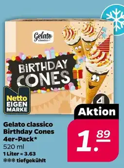 NETTO Gelato classico birthday cones Angebot