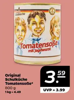NETTO Original schulküche tomatensoße mit jagdwurst Angebot