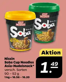NETTO Nissin soba cup noodles Angebot