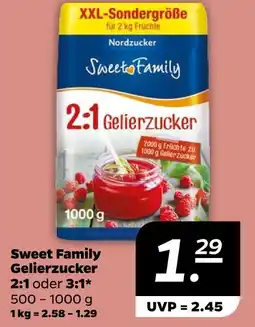 NETTO Nordzucker sweet family gelierzucker 2:1 oder 3:1 Angebot