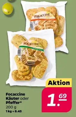 NETTO Focaccine kräuter oder pfeffer Angebot