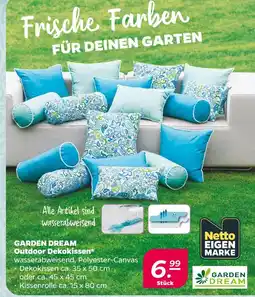 NETTO Netto eigenmarke garden dream outdoor dekokissen Angebot