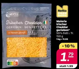 NETTO Meierei irischer cheddar gerieben Angebot