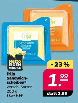 NETTO Frija sandwich scheiben Angebot