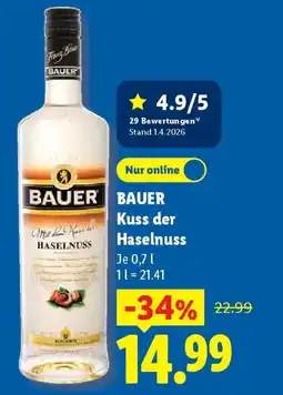 Lidl BAUER BAUER Kuss der Haselnuss Angebot