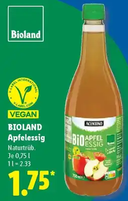 Lidl BIOLAND Apfelessig Angebot