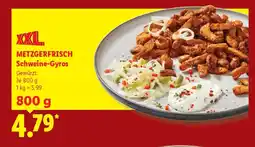 Lidl METZGERFRISCH Schweine-Gyros Angebot