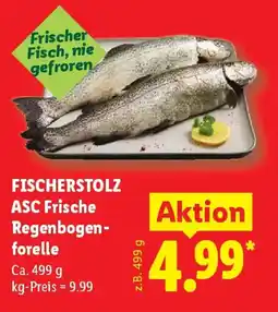 Lidl FISCHERSTOLZ ASC Frische Regenbogen forelle Angebot