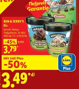 Lidl BEN & JERRY'S Eis Angebot