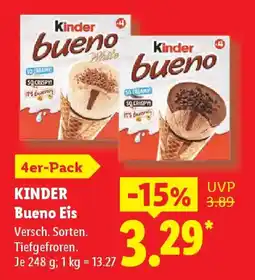 Lidl KINDER Bueno Eis Angebot
