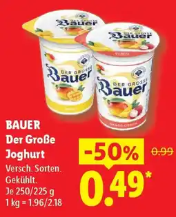 Lidl BAUER Der Große Joghurt Angebot