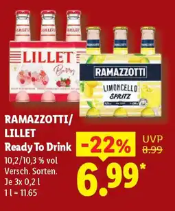 Lidl RAMAZZOTTI/ LILLET Ready To Drink Angebot
