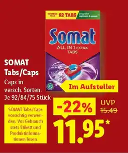Lidl SOMAT Tabs/Caps Angebot
