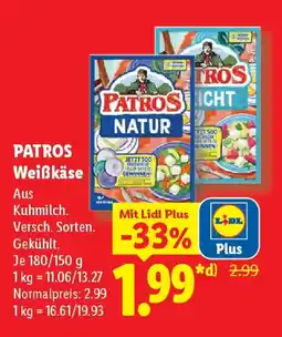 Lidl PATROS Weißkäse Angebot