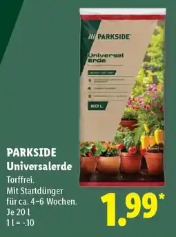 Lidl PARKSIDE Universalerde Angebot