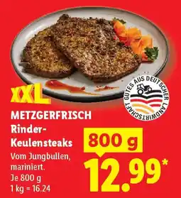 Lidl METZGERFRISCH Rinder- Keulensteaks Angebot