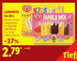 Lidl LANGNESE Eis Mix Angebot