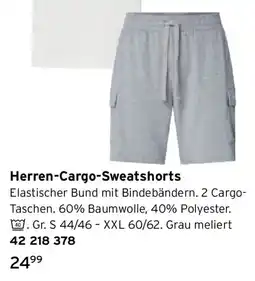 Tchibo Herren-Cargo-Sweatshorts Angebot