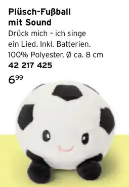 Tchibo Plüsch-Fußball mit Sound Angebot