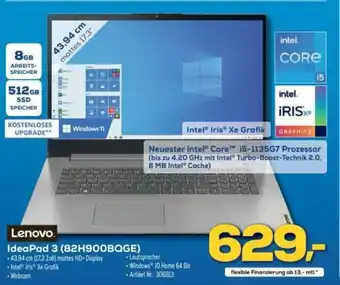 Euronics Lenovo IdeaPad 3 (82H900BQGE) Angebot