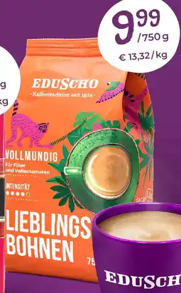 Tchibo EDUSCHO LIEBLINGS BOHNEN VOLLMUNDIG Angebot