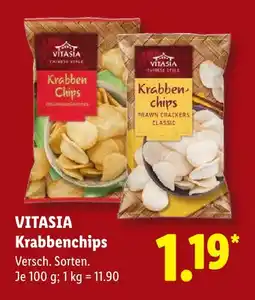 Lidl Vitasia krabbenchips chili-limetten geschmack Angebot