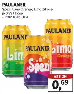 Lösch Depot PAULANER Spezi, Limo Orange, Limo Zitrone Angebot