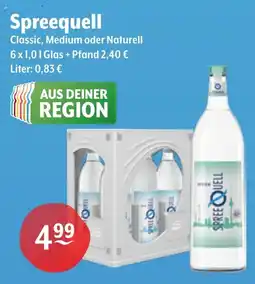 Getränke Hoffmann Spreequell Classic, Medium oder Naturell Angebot