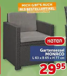 CENTERSHOP Keter Gartensessel MONACO Angebot