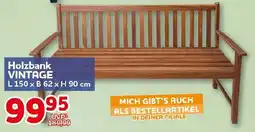 CENTERSHOP Holzbank VINTAGE Angebot