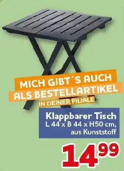 CENTERSHOP Klappbarer Tisch Angebot