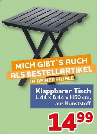 CENTERSHOP Klappbarer Tisch Angebot