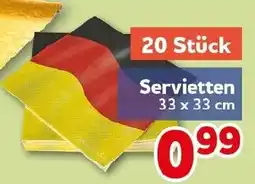 CENTERSHOP Servietten 33 x 33 cm Angebot