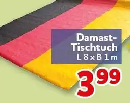 CENTERSHOP Damast- Tischtuch L8x B1m Angebot