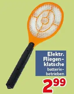 CENTERSHOP Elektr. Fliegenklatsche batterie- betrieben Angebot