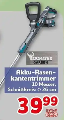 CENTERSHOP DORATEX GARDEN Akku-Rasen- kantentrimmer Angebot