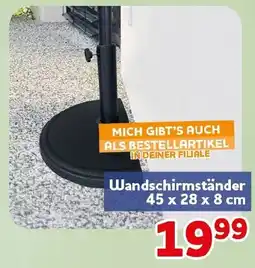CENTERSHOP Wandschirmständer 45 x 28 x 8 cm Angebot