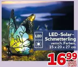 CENTERSHOP LED-Solar- Schmetterling Angebot