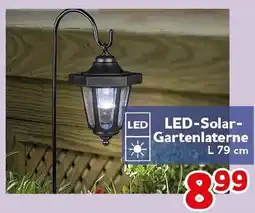 CENTERSHOP LED-Solar- Gartenlaterne L 79 cm Angebot