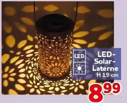 CENTERSHOP LED- Solar- Laterne H 19 cm Angebot