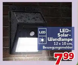 CENTERSHOP LED- Solar- Wandlampe 12 x 10 cm Angebot