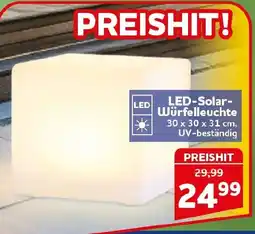 CENTERSHOP LED-Solar- Würfelleuchte Angebot
