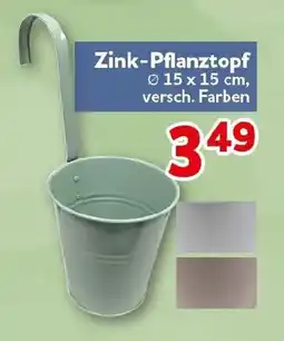 CENTERSHOP Zink-Pflanztopf Angebot