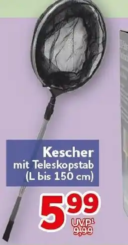 CENTERSHOP Kescher mit Teleskopstab Angebot
