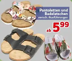 CENTERSHOP Pantoletten und Badelatschen Angebot