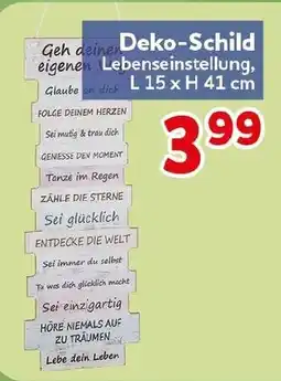 CENTERSHOP Deko-Schild Angebot