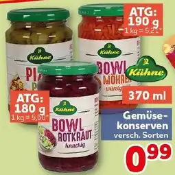 CENTERSHOP Kühne Gemüsekonserven Angebot