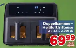 CENTERSHOP Doppelkammer- Heißluftfritteuse Angebot