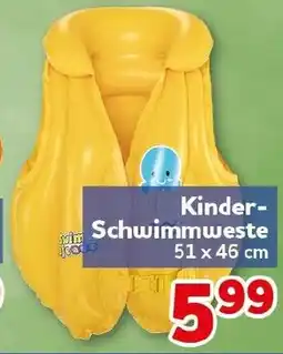 CENTERSHOP Kinder- Schwimmweste Angebot